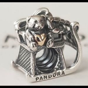 Retired Pandora Dashing through the Snow Charm